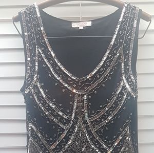 Size 10 GatsbyLady beaded fringe flapper dress